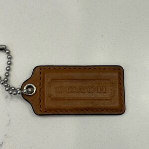 Coach Brown Leather Hangtag